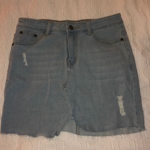 Blue jean skirt